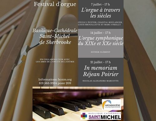 Le festival d’orgue de retour  à la Basilique-Cathédrale Saint-Michel de Sherbrooke