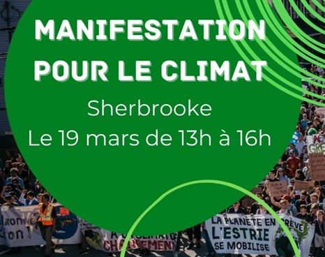 L'Archidiocèse de Sherbrooke soutient la manifestation pour le climat