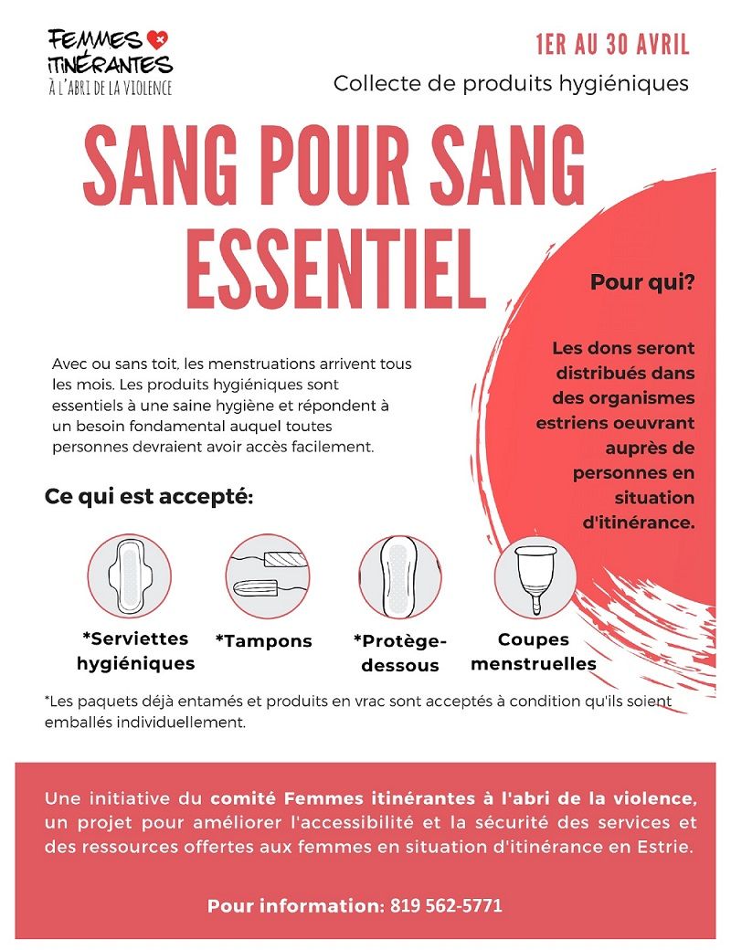 Campagne Sans pour Sang essentiel<br>Du 1er au 30 avril 2022
