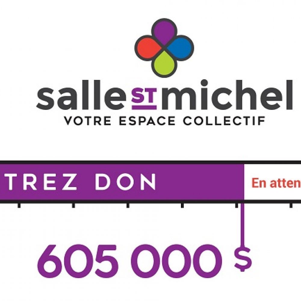 Campagne pour la Salle St-Michel<br>Résultats préliminaires au 31 décembre