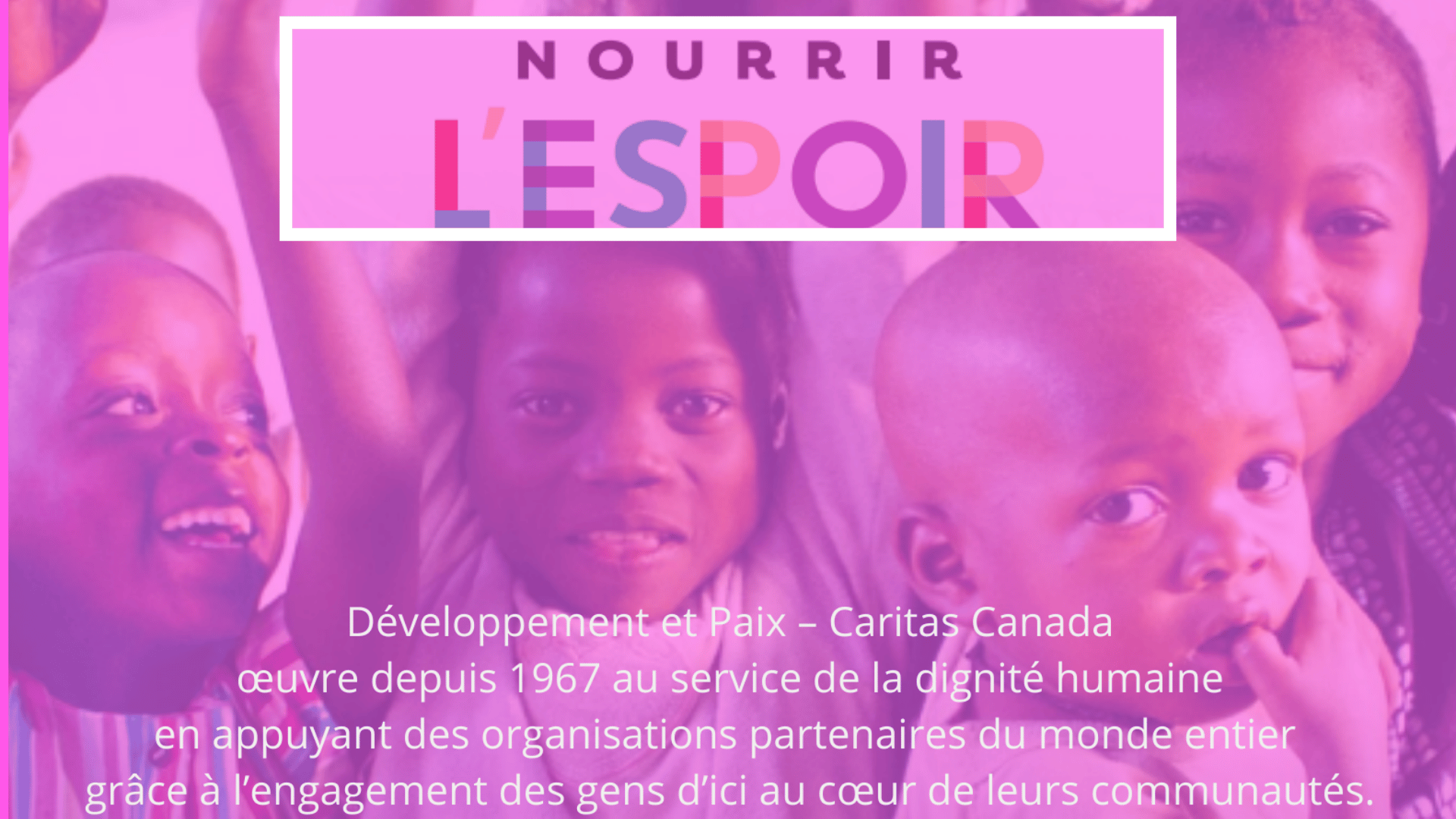 Nourrir l’espoir : Développement et Paix – Caritas Canada lance un élan de solidarité pour le Jubilé 2025