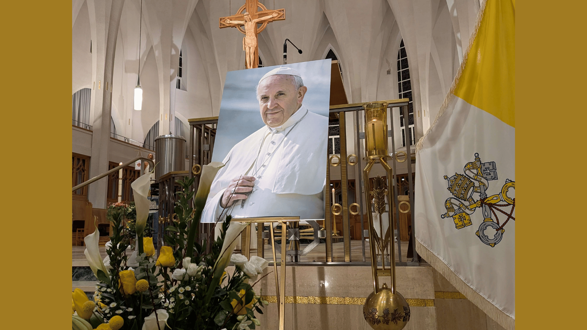 Messe solennelle pour le repos de l’âme du pape François à la Basilique-Cathédrale St-Michel